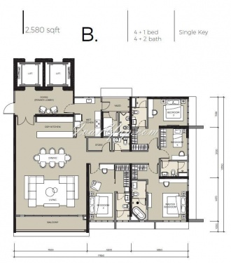 The Estate, Bangsar, 59100, 4 Bedrooms Bedrooms, ,5 BathroomsBathrooms,Apartment,For Rent,The Estate,The Estate,1427